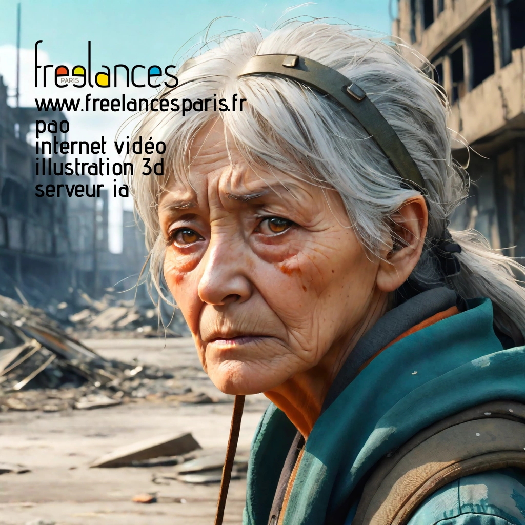 Pao mise en page internet vidéo illustration 3d serveur IA générative AI freelance paris studio de création magazines PSTFHH20